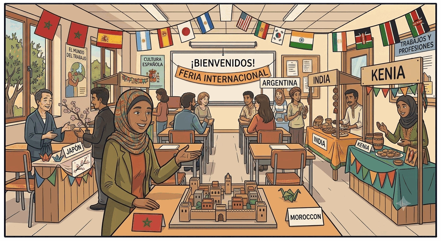 Escena de la Feria Internacional